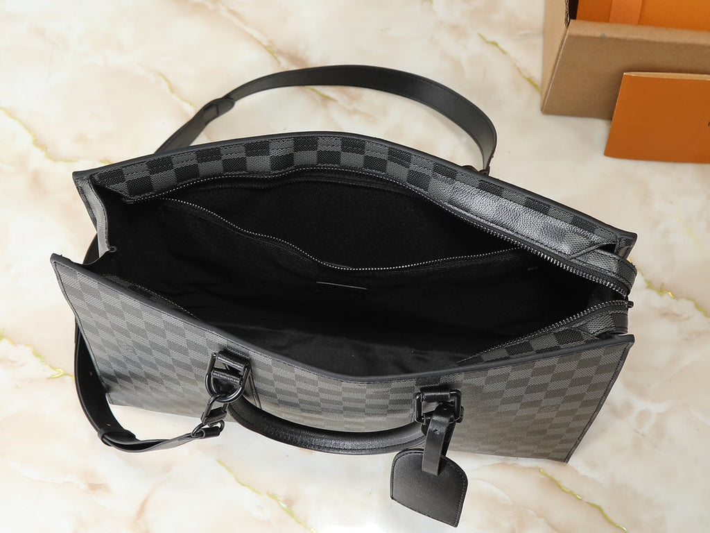 Black/Brown Bag for Women 31*39*8.5cm LEM330