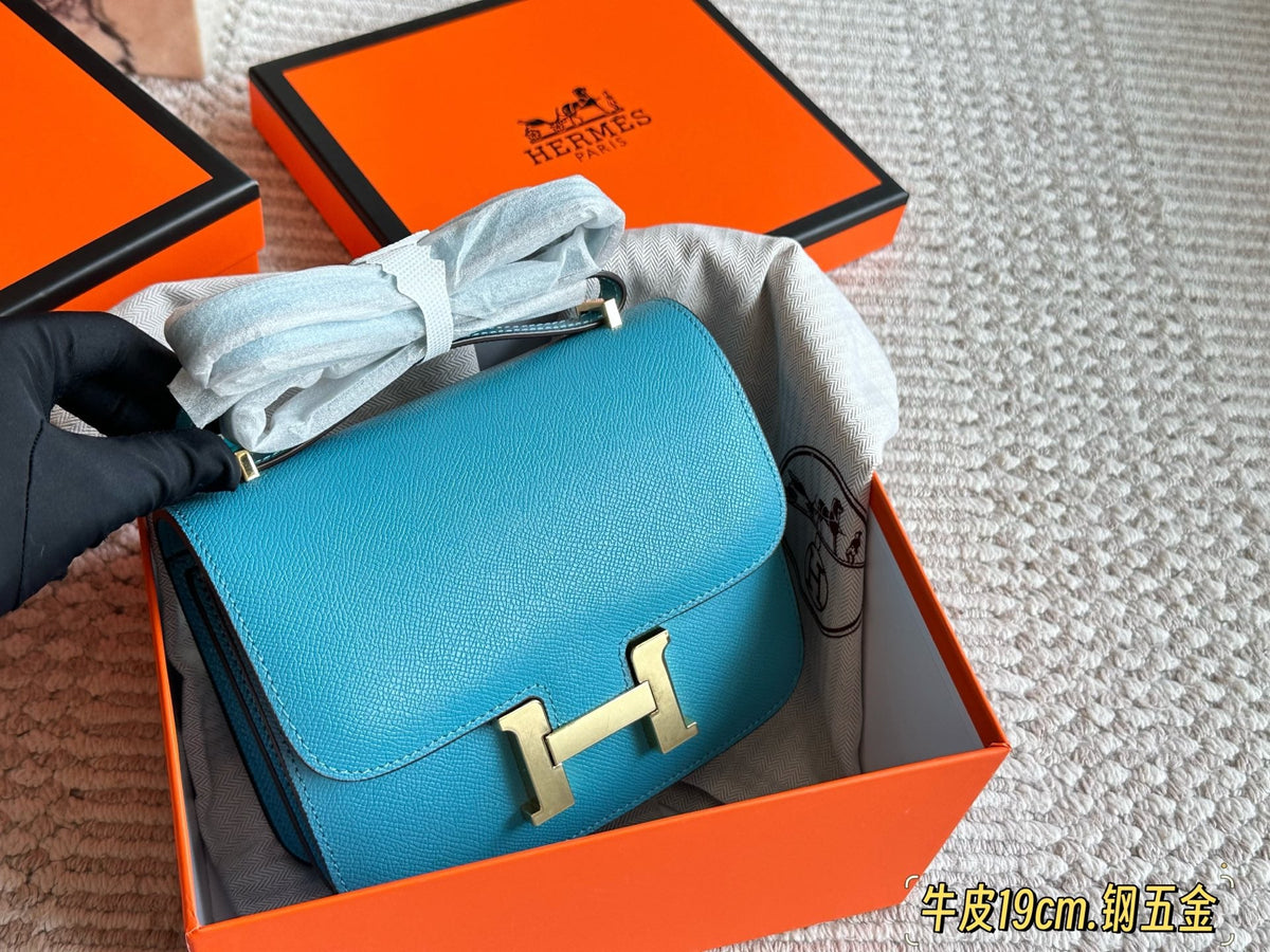 Genuine Leather Crossbody Bag for Women 19*13cm HEM66