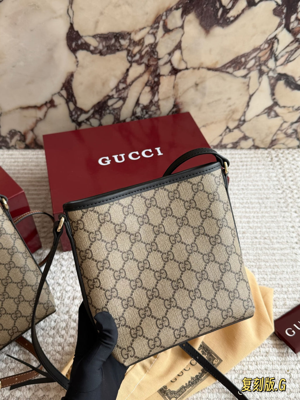 Brown Canvas Tote Bag for Women 18*19*11cm GEM146