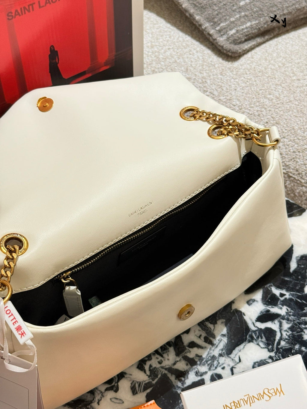Designer Black/White Shoulder Bag for Women 28cm SEM04