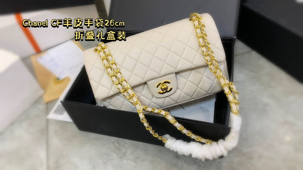 Black/White Bag for Women 26cm CEM37
