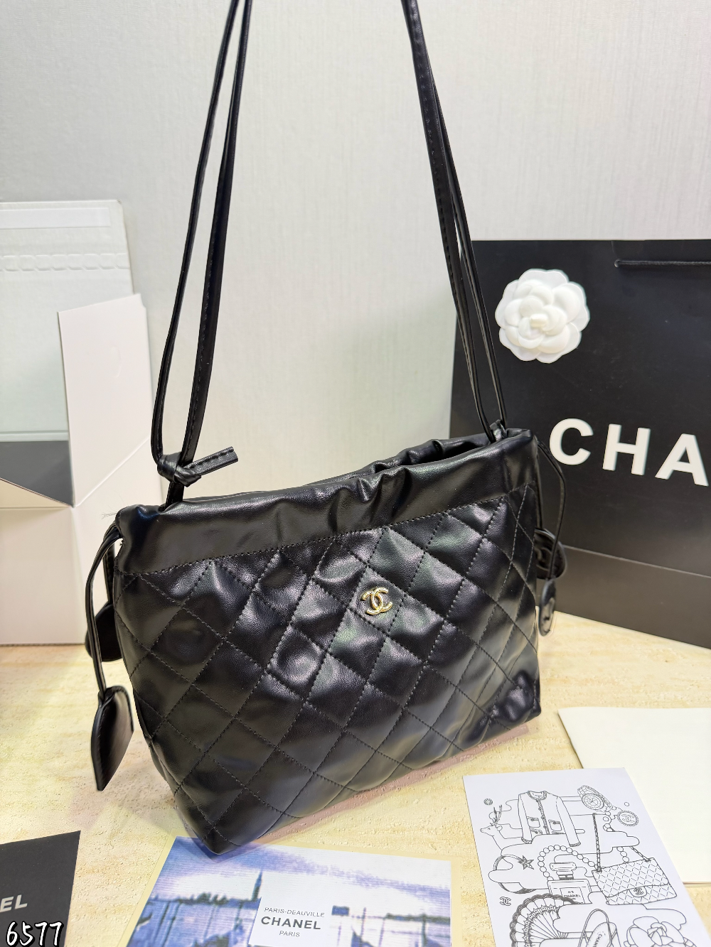 Black/White Bag for Women 22*20cm CEM332