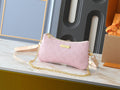 Designer Pink Shoulder Bag for Women 24.5x13.5x6.5cm LEM249