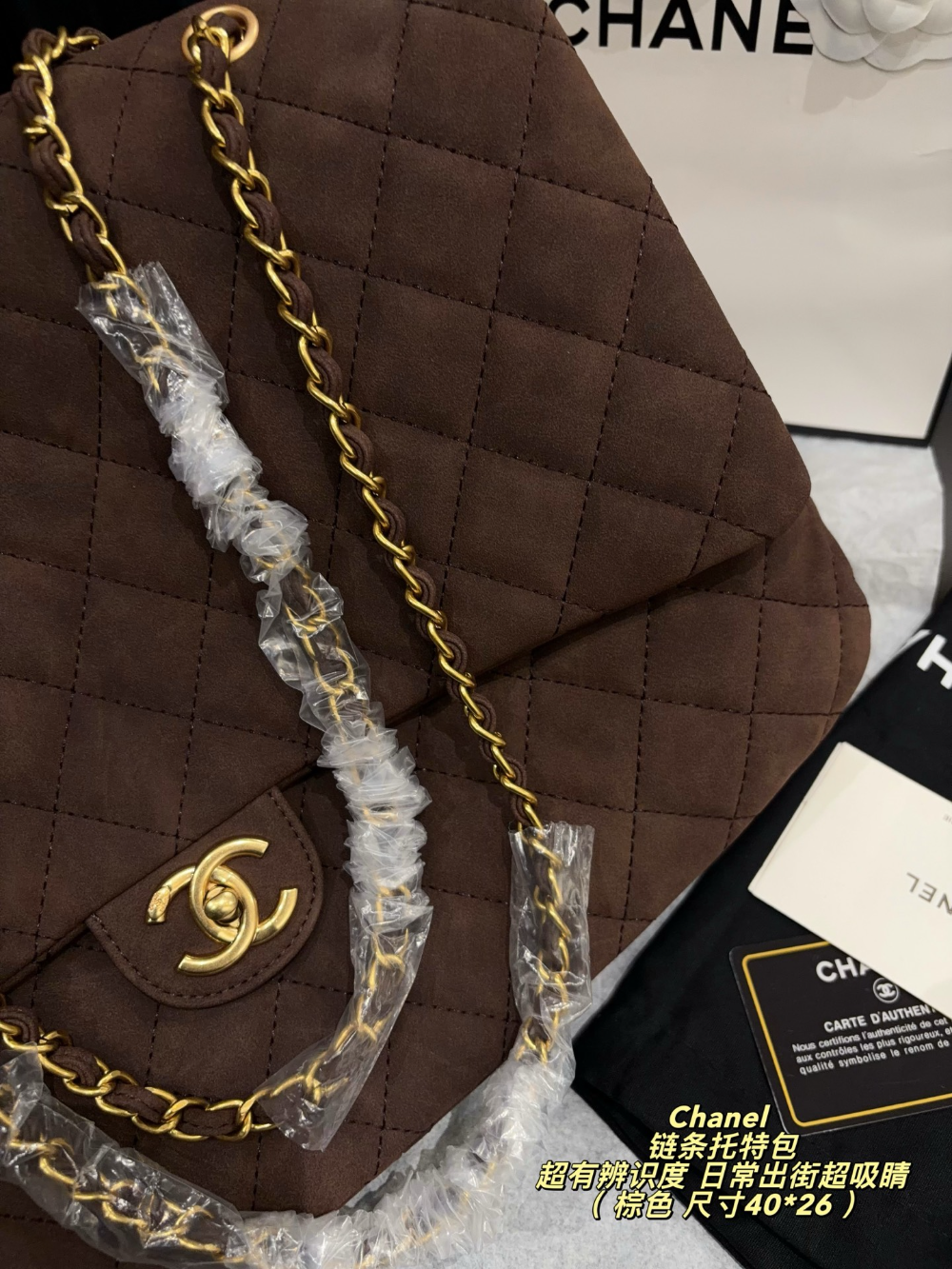 Black/Brown Bag for Women 40*26cm CEM342
