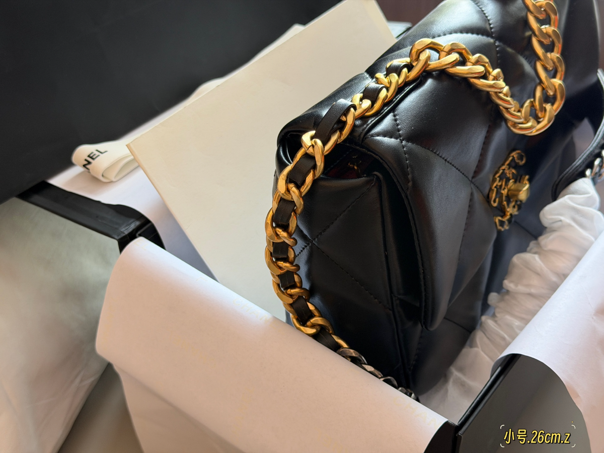 Black/Gray Bag for Women 26x16cm GEM316