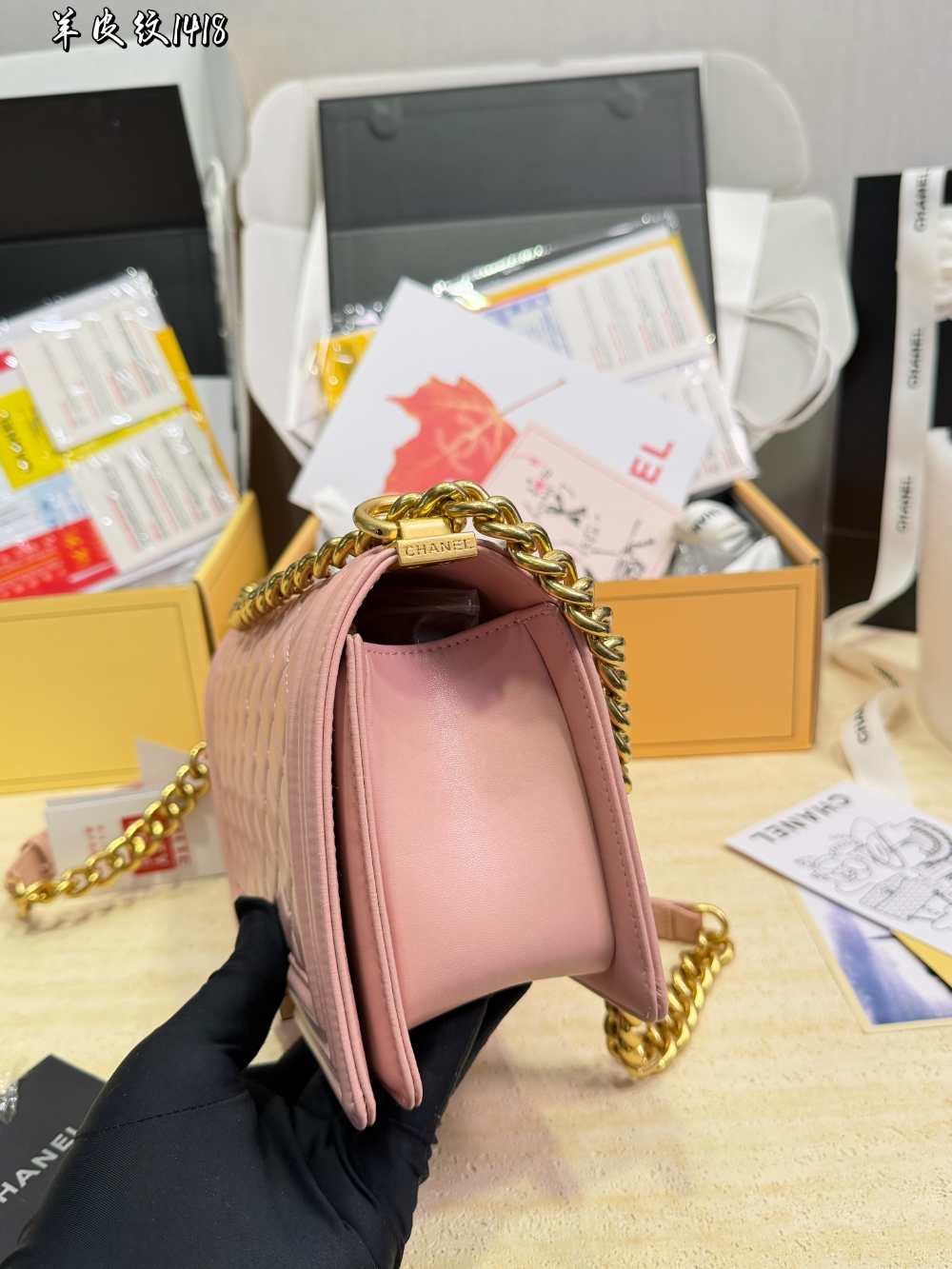 Black/White Handbag for Women 25*15cm CEM292