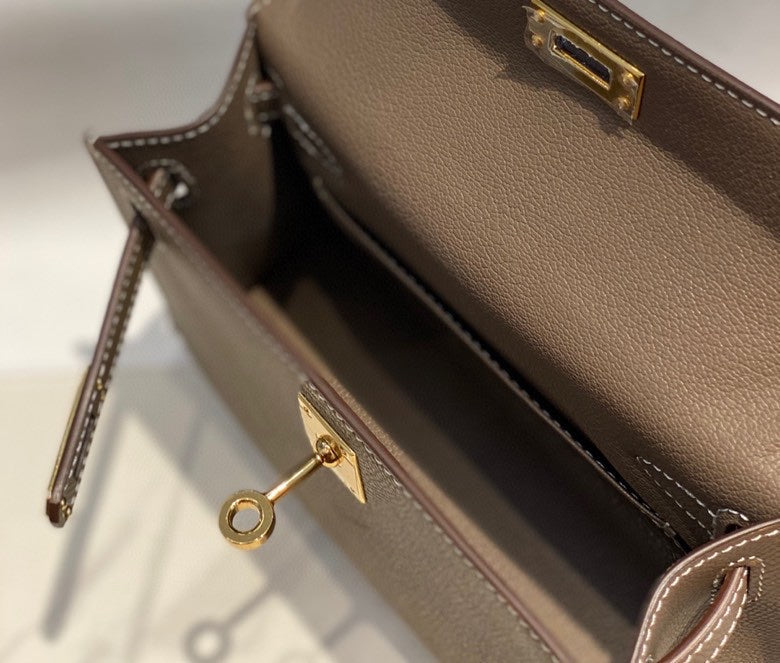 Genuine Leather Crossbody Bag for Women 19cm HEM93