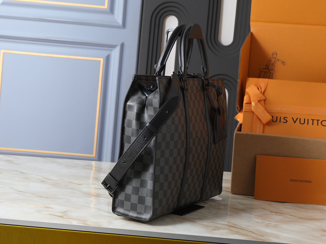 Black/Brown Bag for Women 31*39*8.5cm LEM330