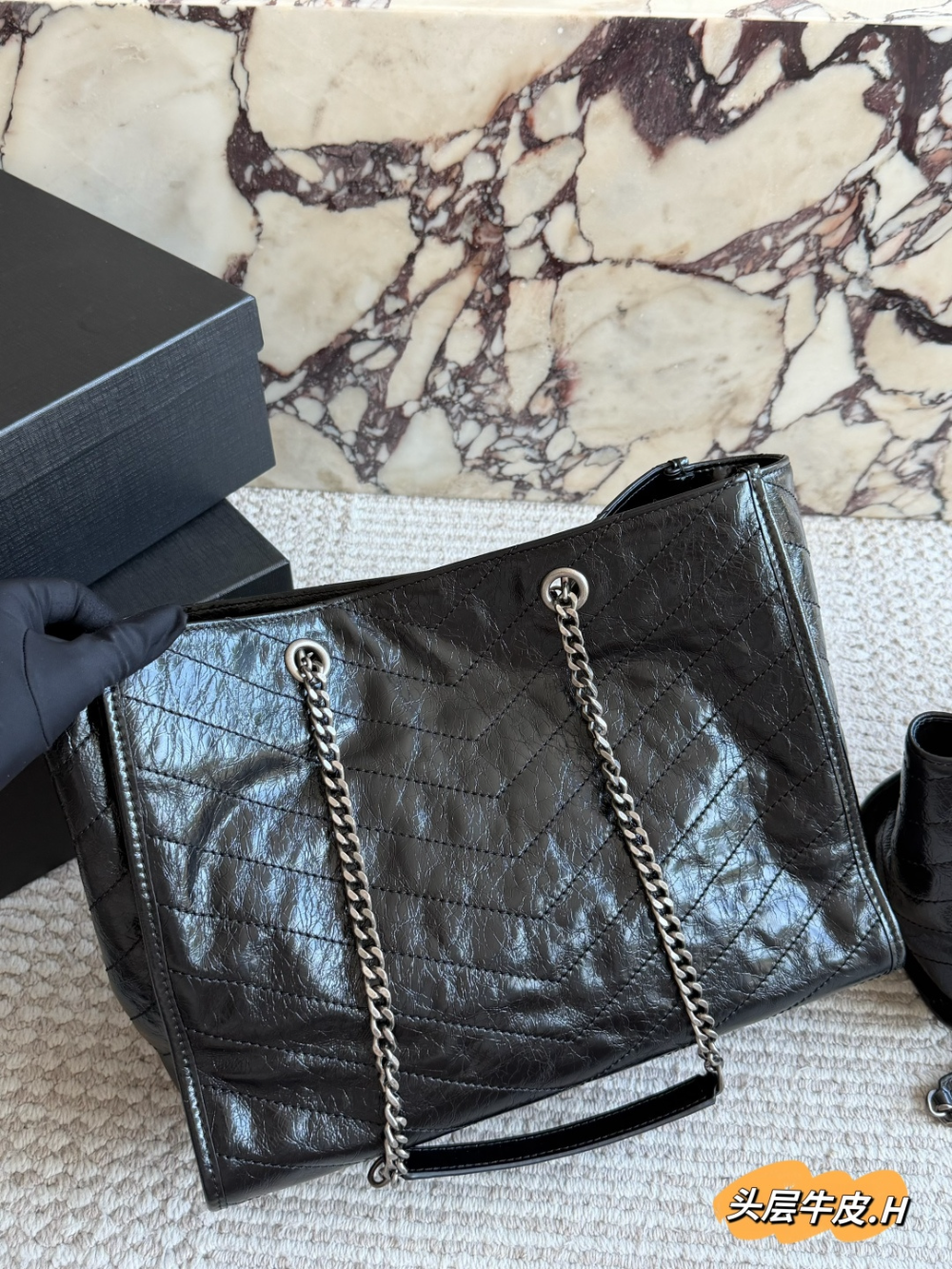 Black Handbag for Women 34*27cm SEM14