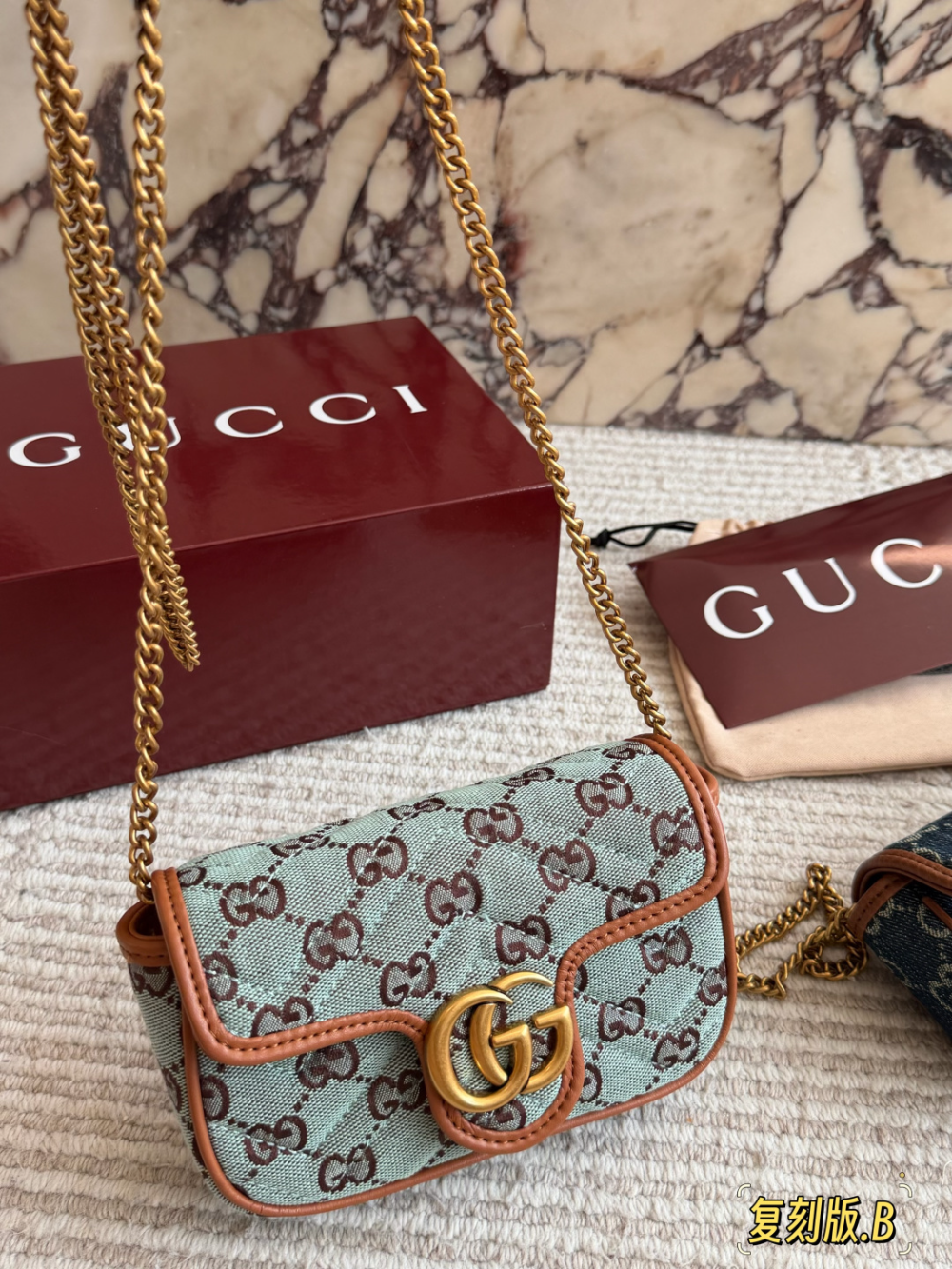 Blue/Green Bag for Women 16.5*11cm GEM184
