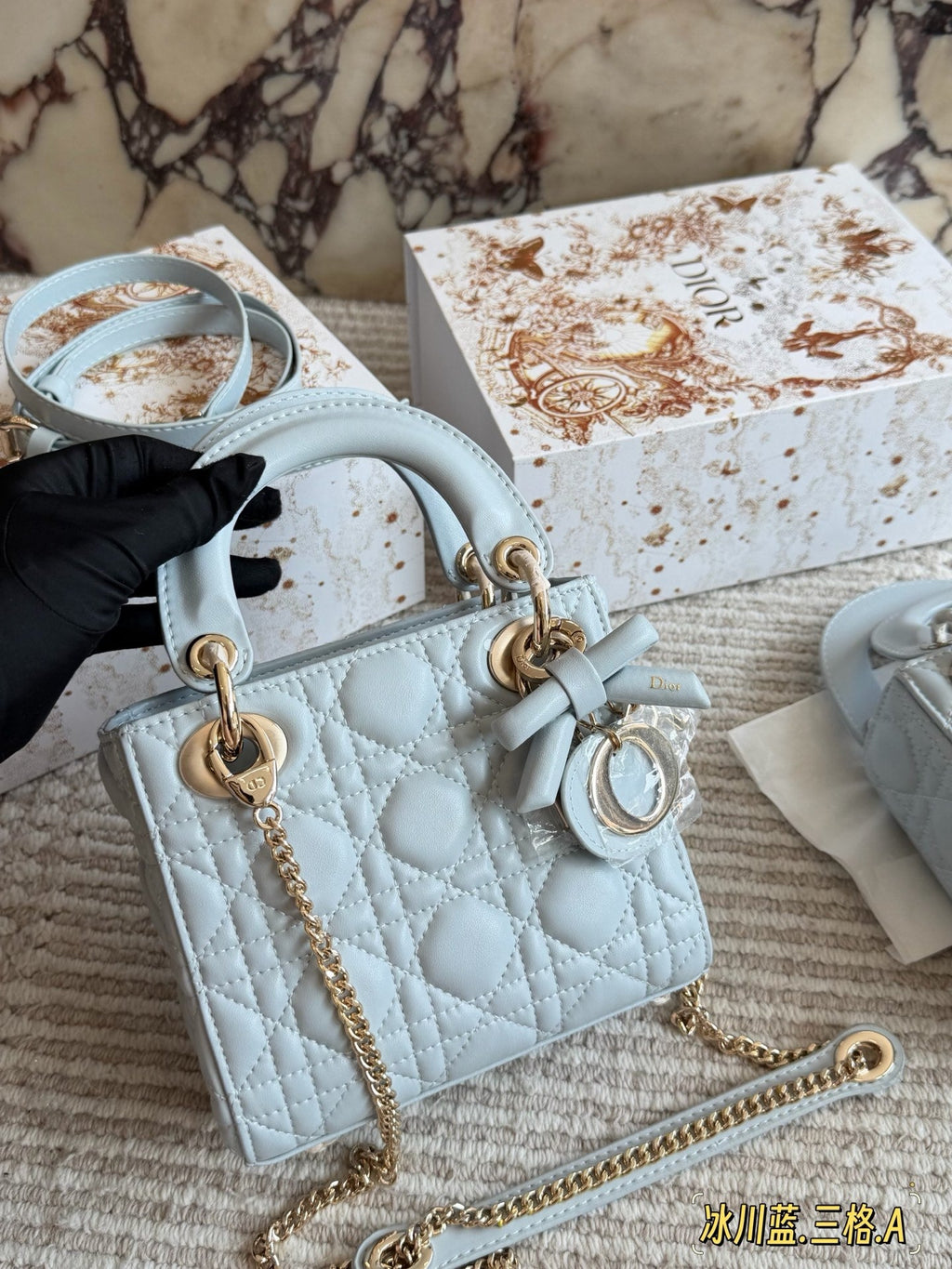 Blue Bag for Women 17cm DEM307