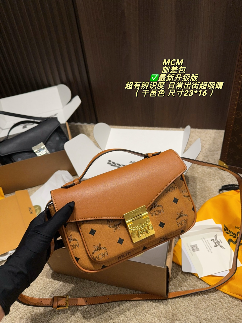 Brown Handbag for Women 23*16cm COEM04