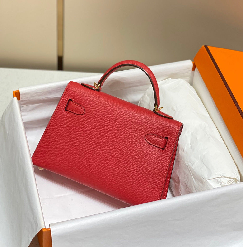 Genuine Leather Crossbody Bag for Women 19cm HEM94TOP