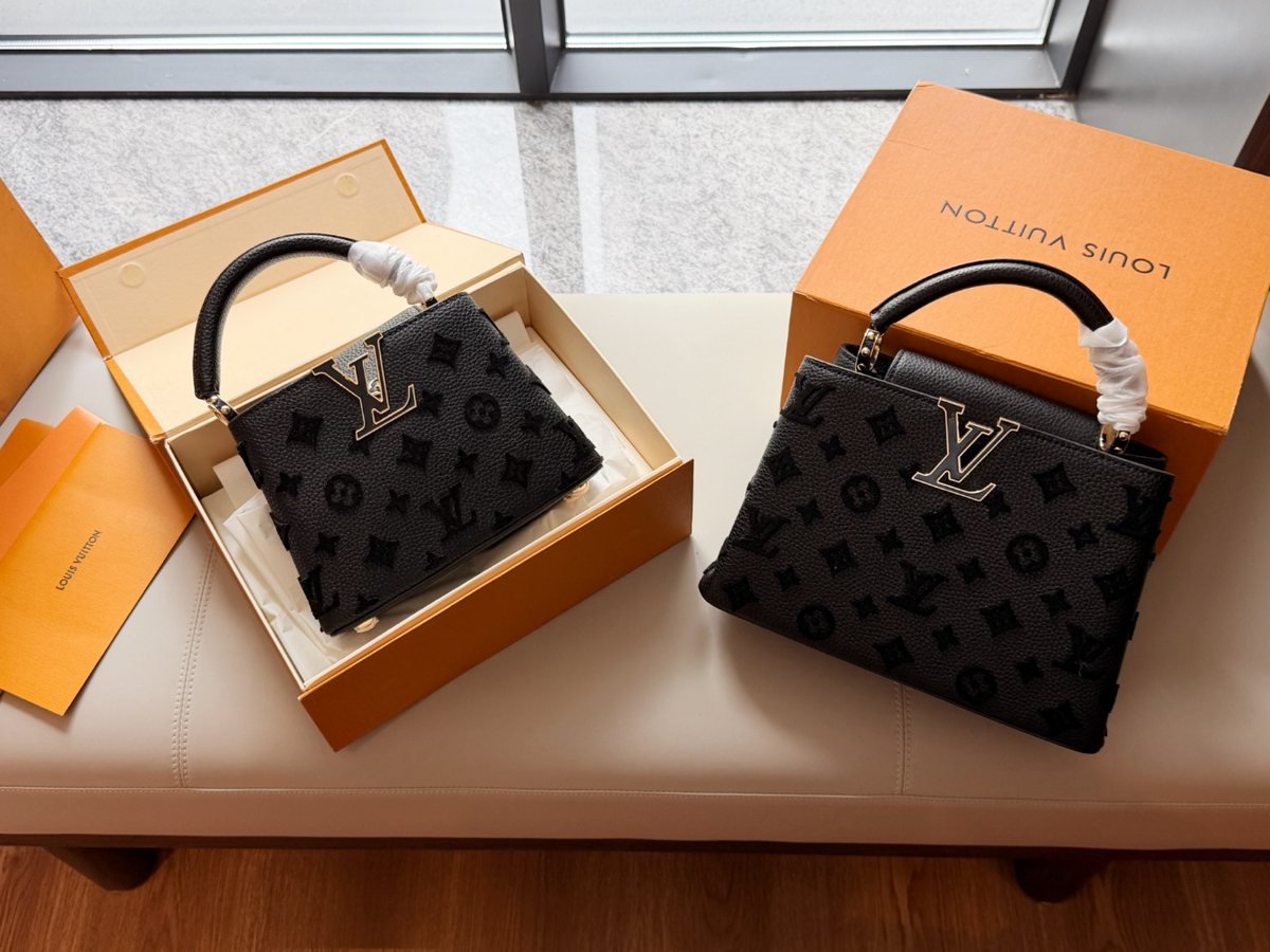 Black/White Handbag for Women 28*17cm LEM514