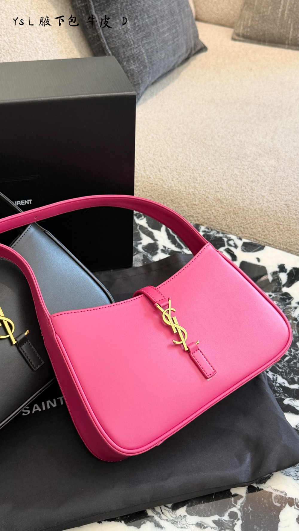 Black/White Handbag for Women 25x6x14cm SEM15