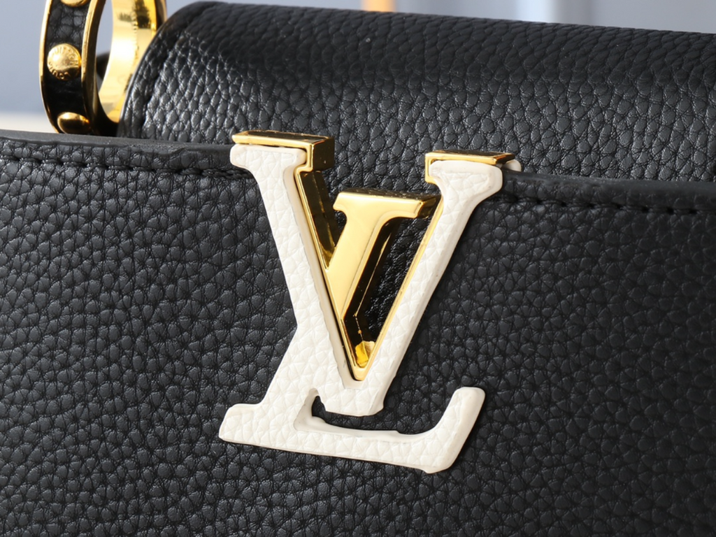 Black/White Handbag for Women 31.5x20.0x11.0cm LEM512