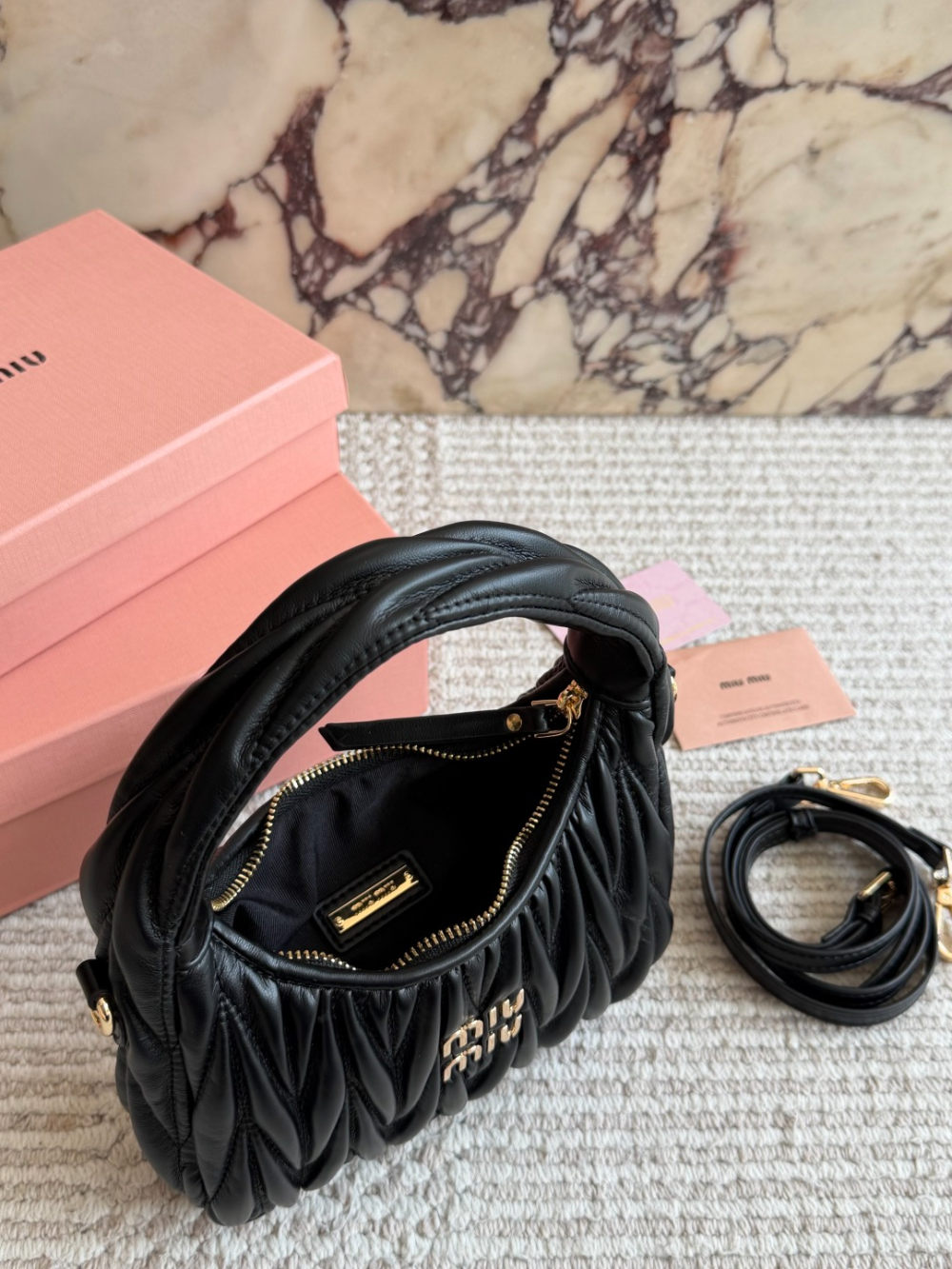Black Bag for Women 20x17cm miu02