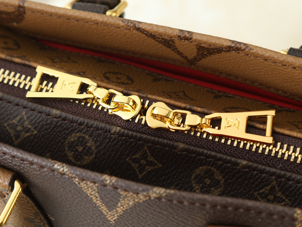 Black/Brown Handbag for Women 25.0x13.0x10.0cm LEM433