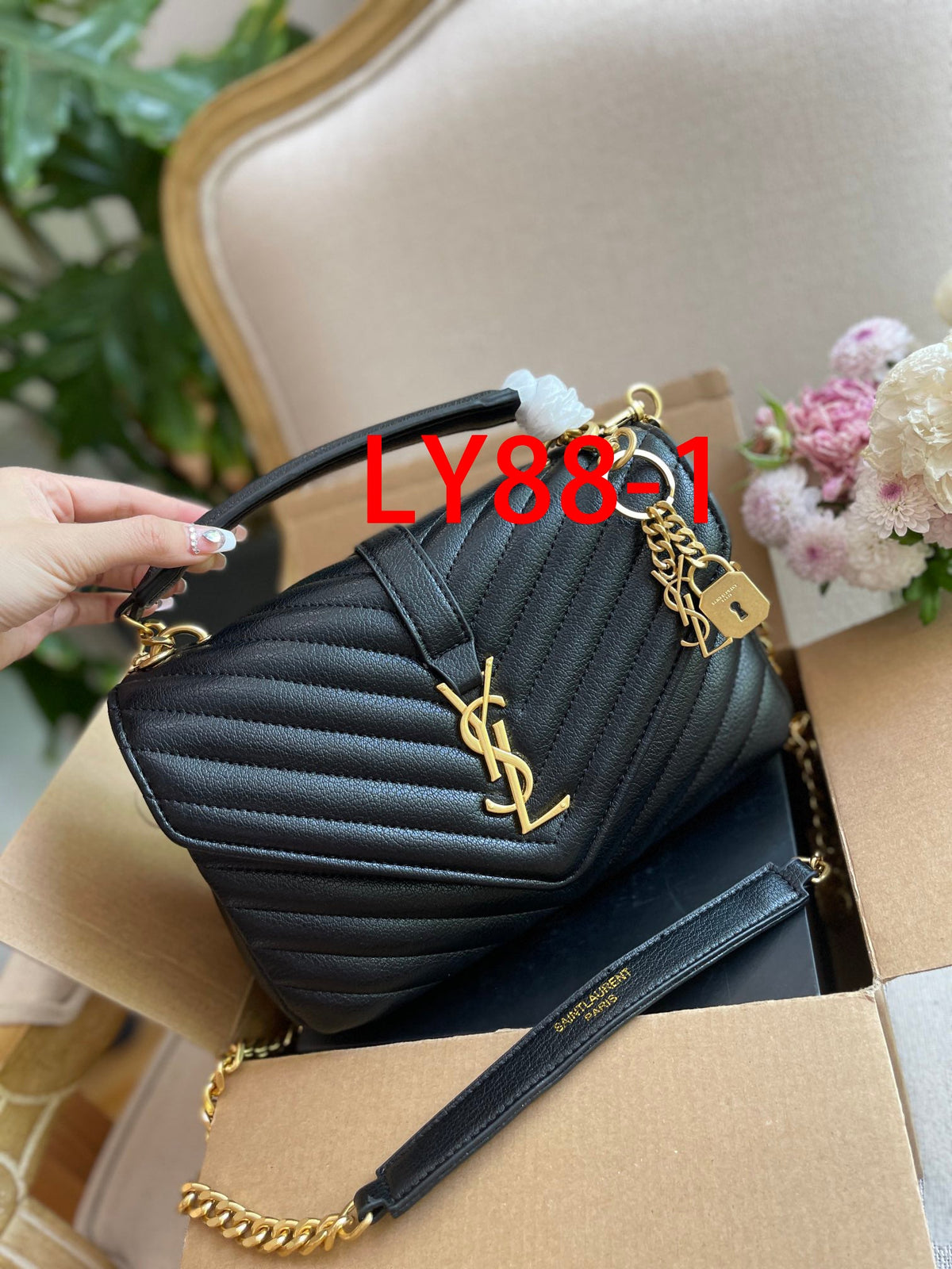 Black Bag for Women 24cm LY88