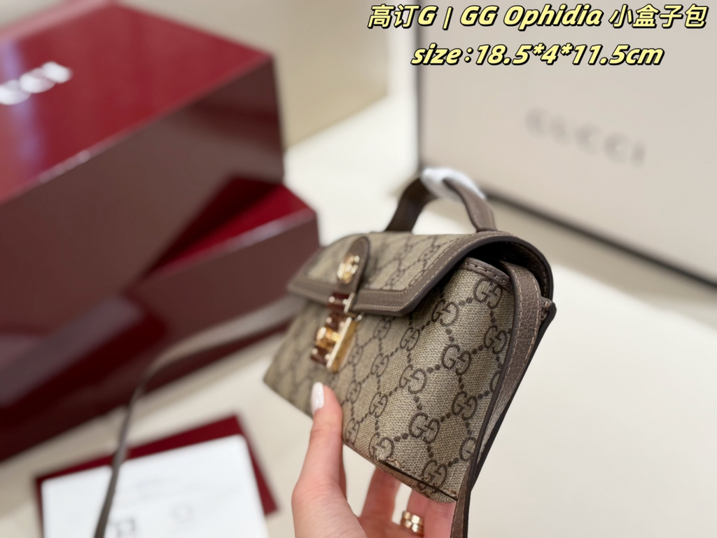 Brown Handbag for Women 18.5*4*11.5cm GEM159