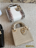 Black/White Bag for Women 17cm DEM323