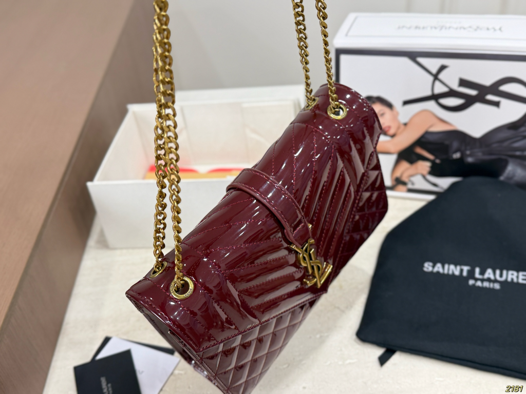 Black/Red Wine Bag for Women YLEM8