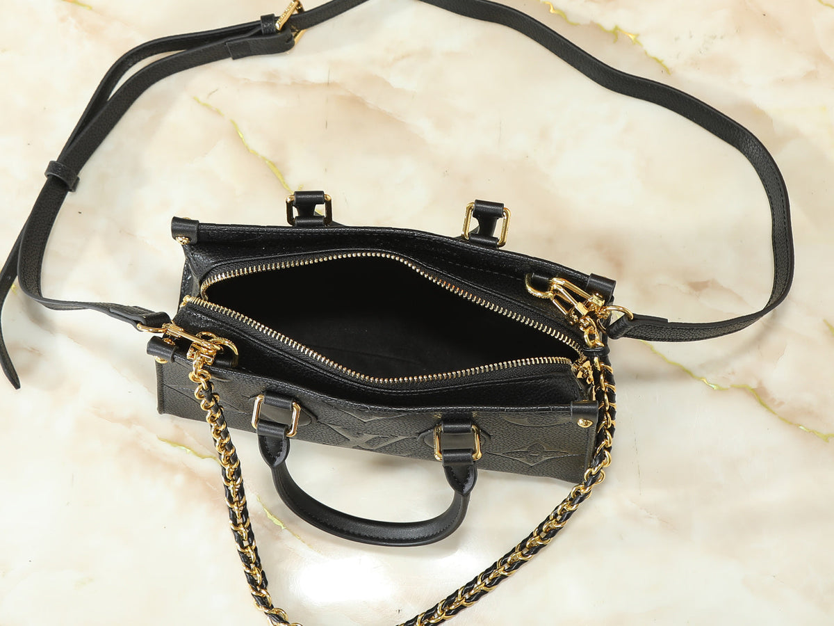 Black/Brown Handbag for Women 25.0x13.0x10.0cm LEM433