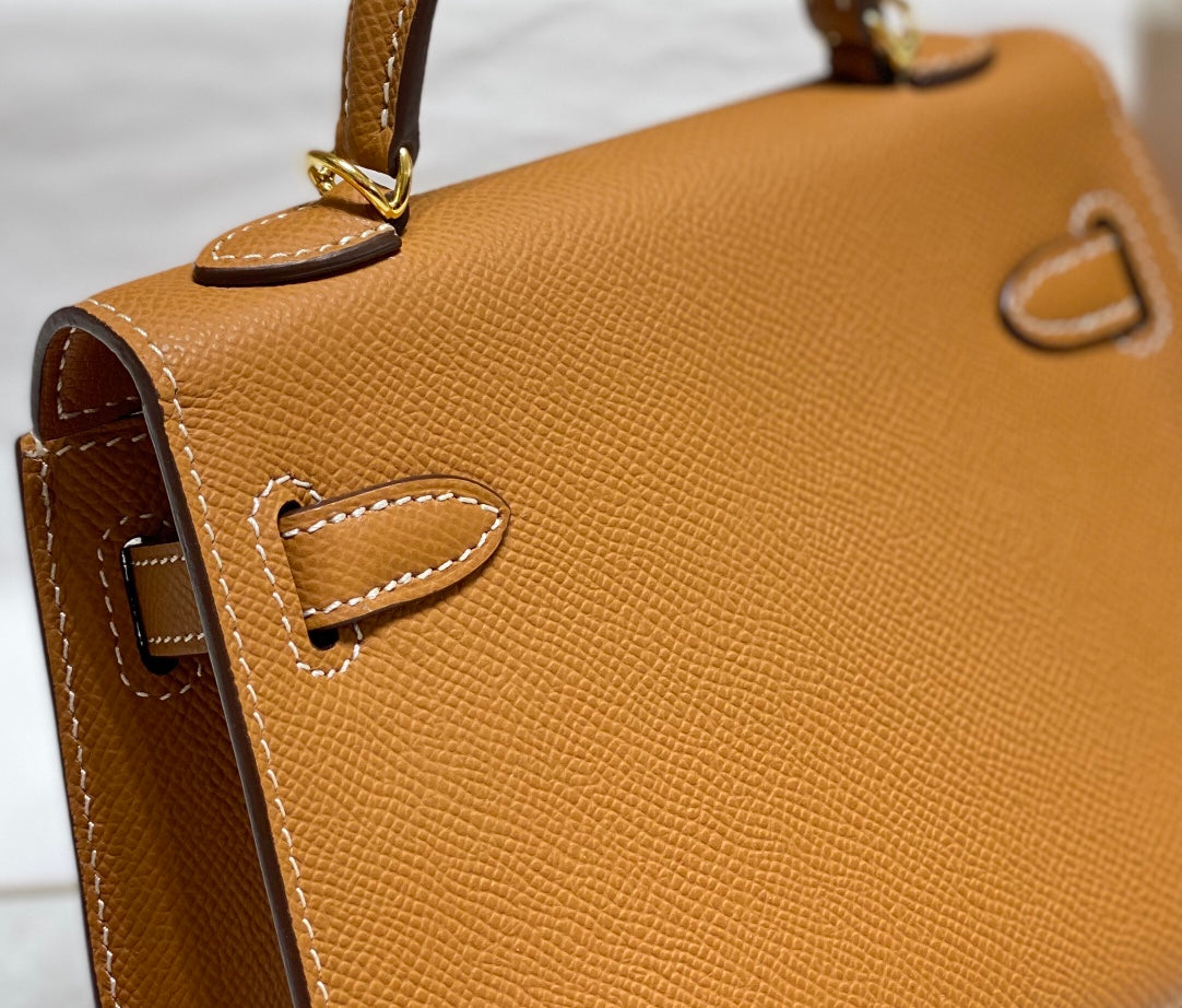 Genuine Leather Crossbody Bag for Women 19cm HEM92