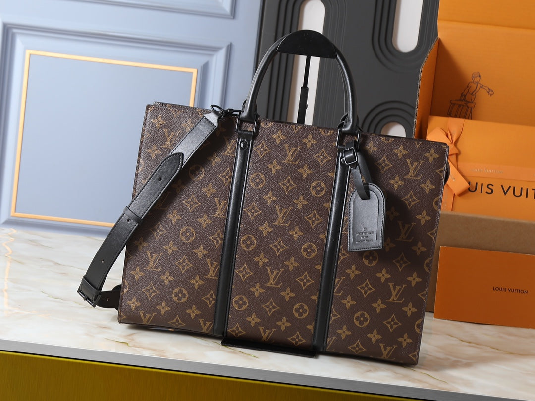 Black/Brown Bag for Women 31*39*8.5cm LEM330