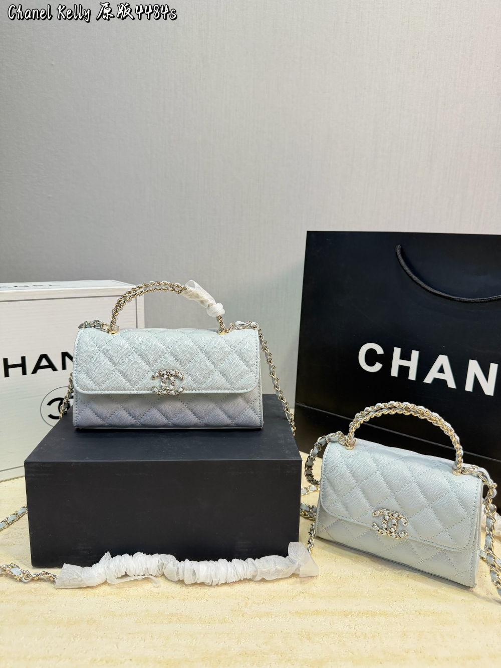 Black/White Handbag for Women 18x10x4.5cm CEM306