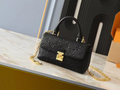 Black Handbag for Women 12.5x6x21cm LEM456