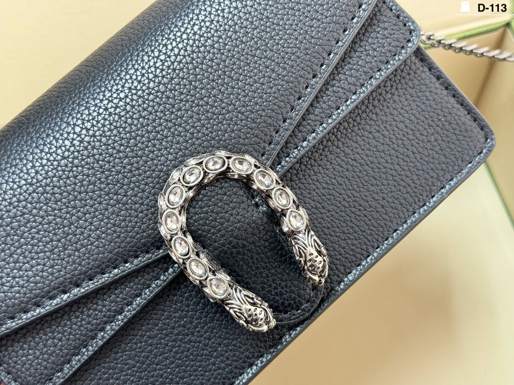 Black/White Handbag for Women 18x10cm GEM147