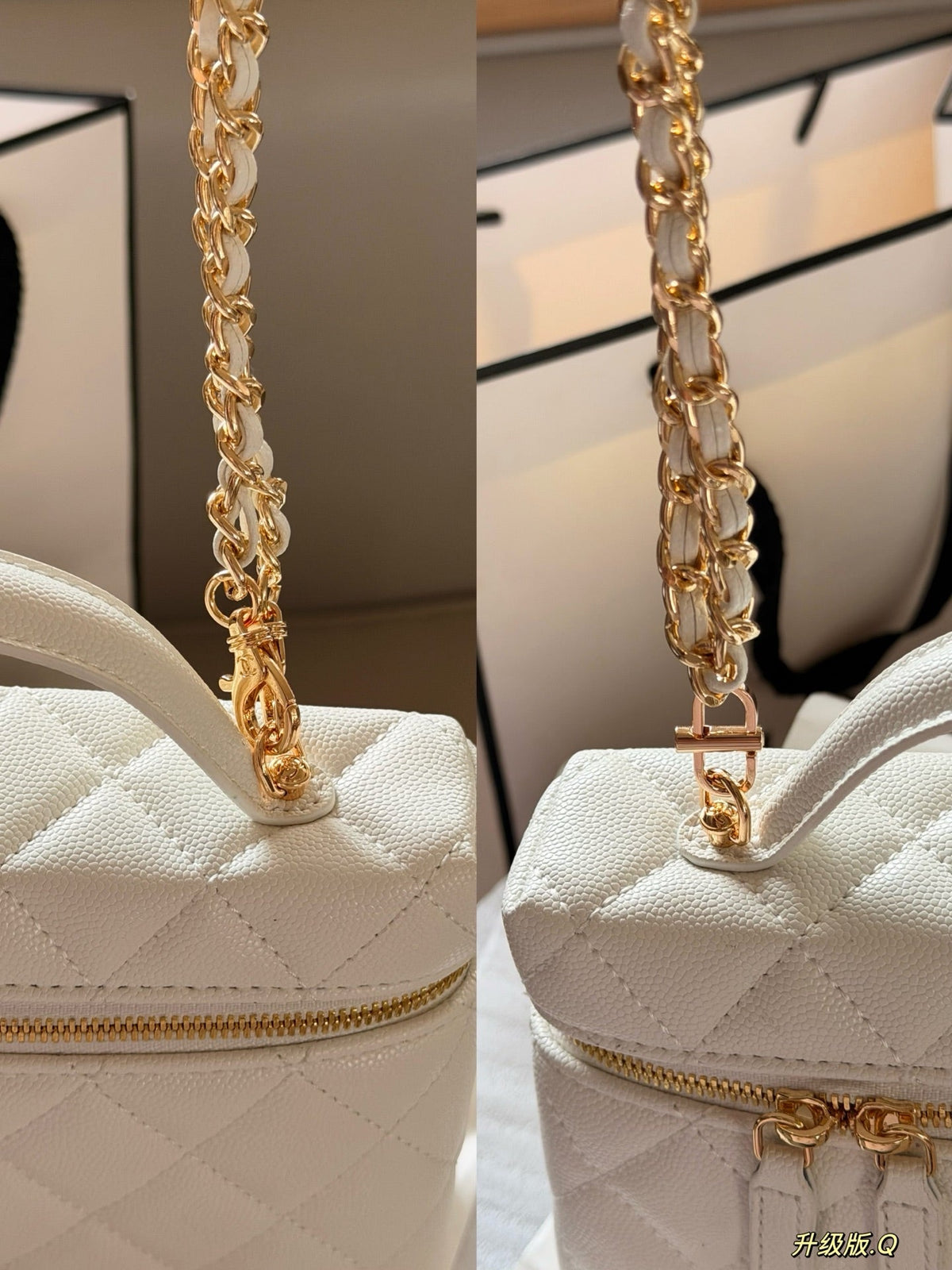 Designer Black/White Handbag for Women 20*12cm CEM245