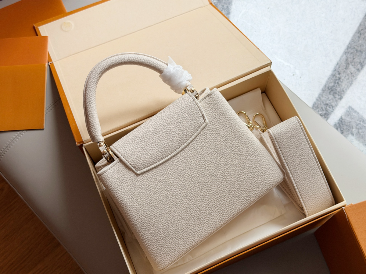 Black/White Handbag for Women 28*17cm LEM514