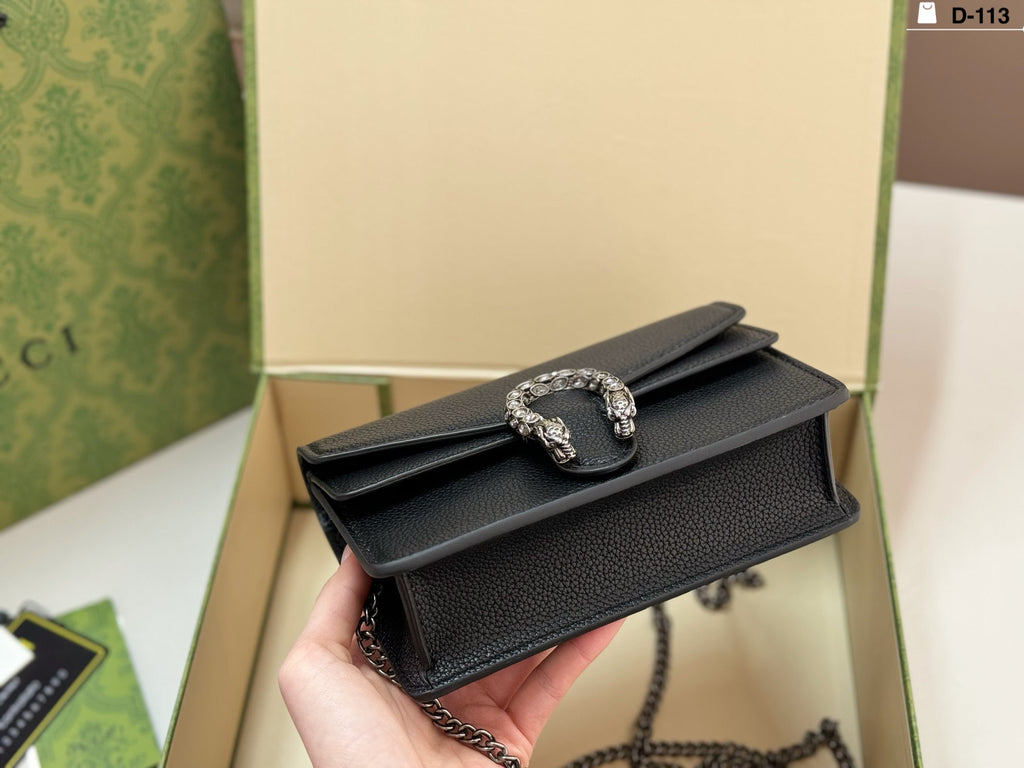 Black/White Handbag for Women 18x10cm GEM147