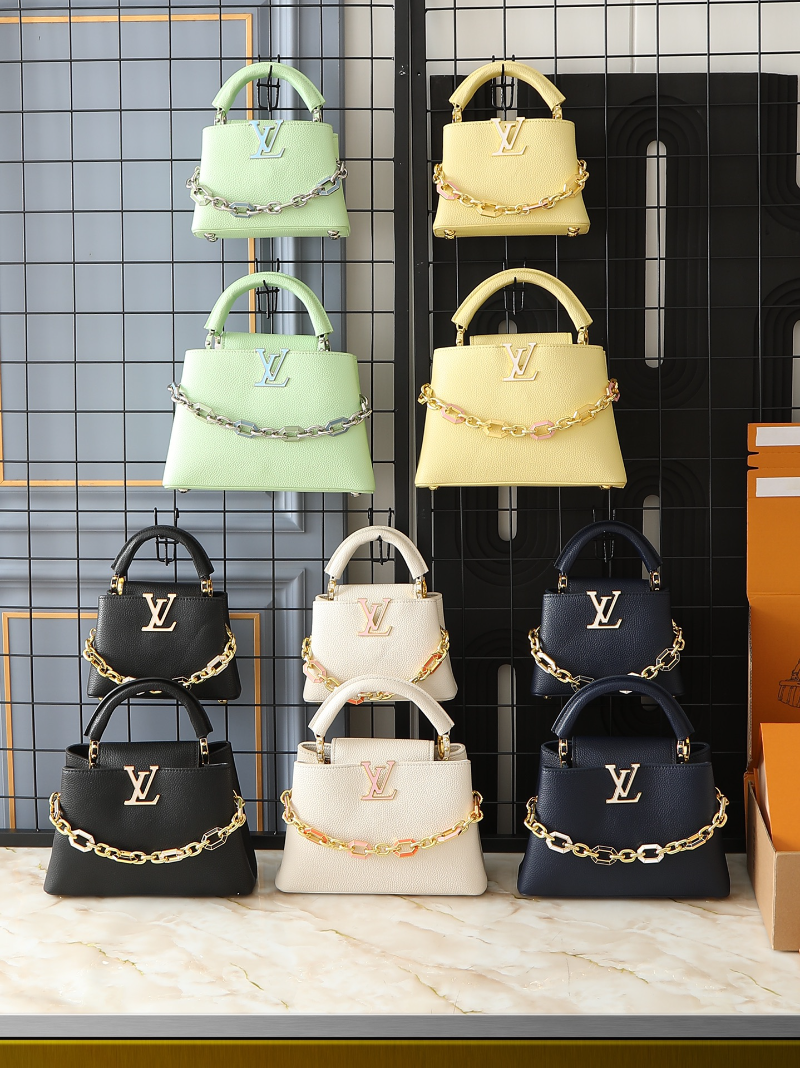 Black/White Handbag for Women 27.0x18.0x9.0cm LEM513