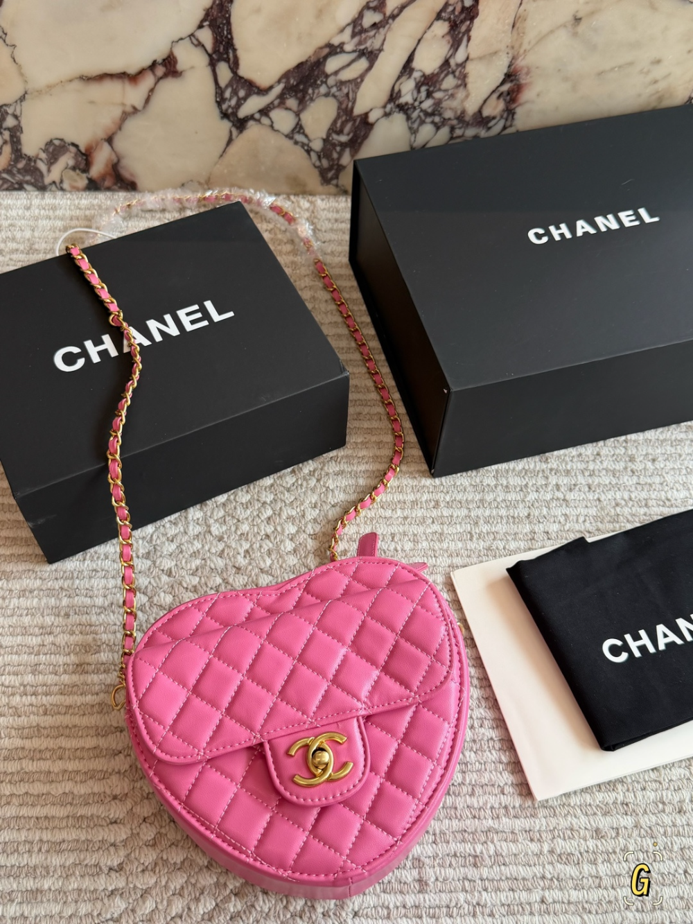 Black/Pink Bag for Women 16cm CEM316