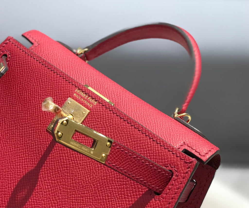 Genuine Leather Crossbody Bag for Women 21cm HEM90