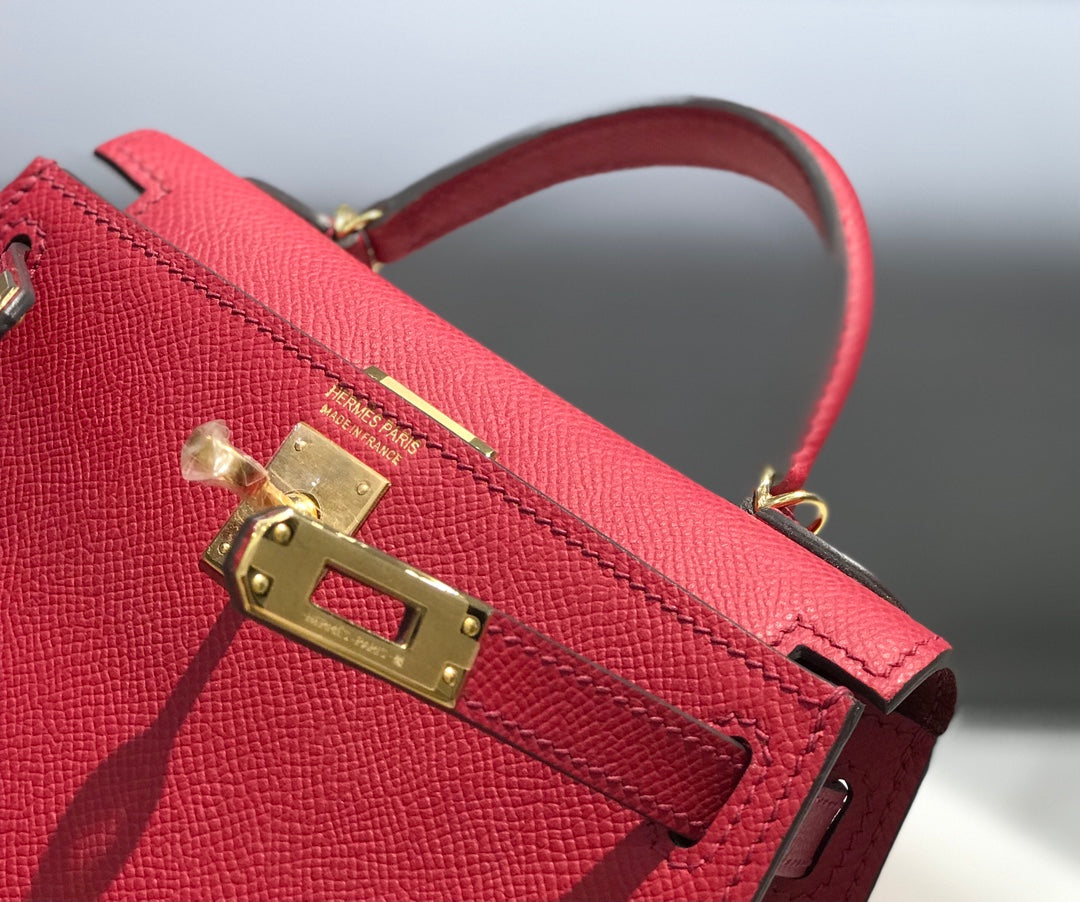 Genuine Leather Crossbody Bag for Women 21cm HEM90