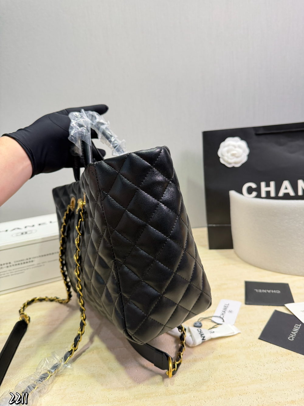 Black/White Handbag for Women 31*23cm CEM291
