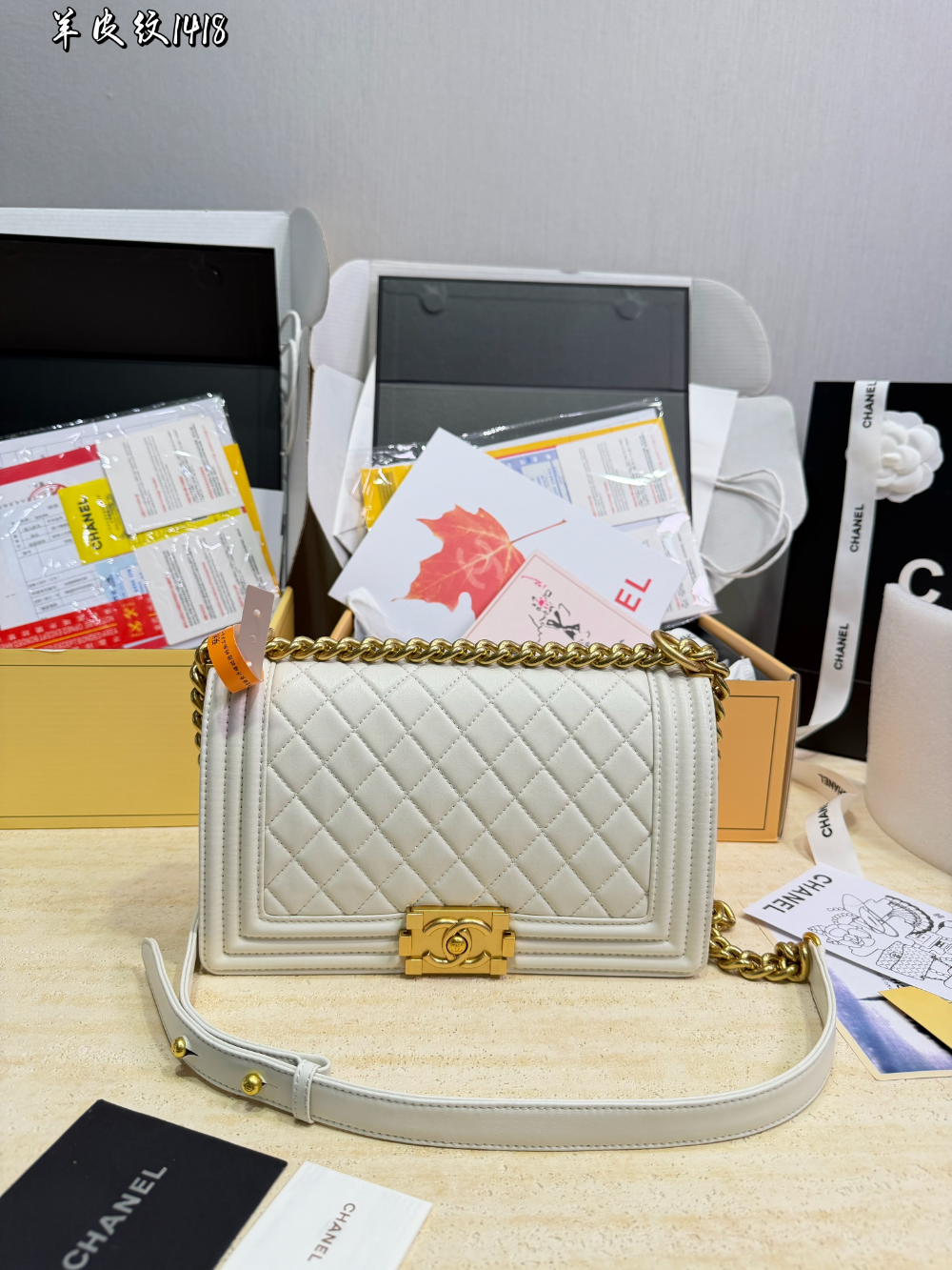 Black/White Handbag for Women 25*15cm CEM292