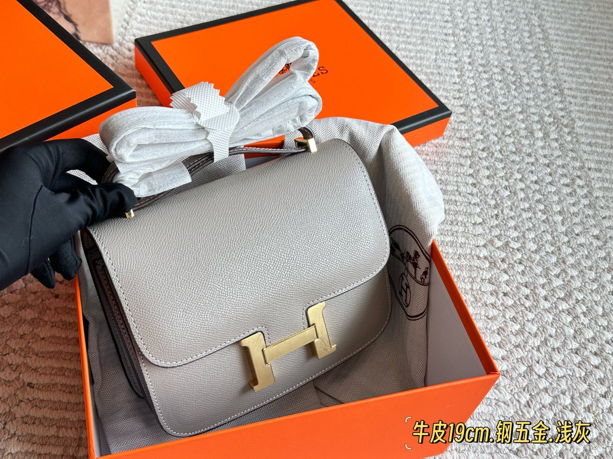 Genuine Leather Crossbody Bag for Women 19*13cm HEM66