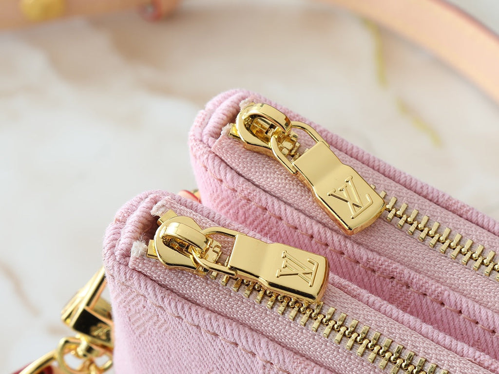 Designer Pink Shoulder Bag for Women 24.5x13.5x6.5cm LEM249