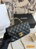Designer Black/White Crossbody Bag for Women 20*12cm CEM248