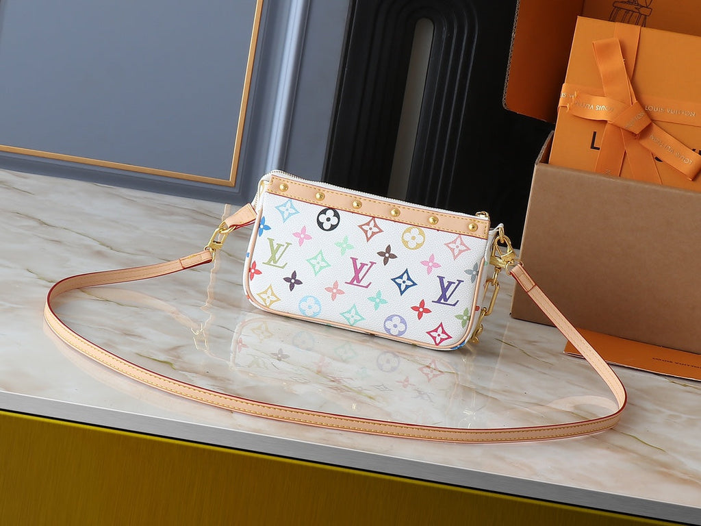Designer Clash Color Crossbody Bag for Women 22.0x13.0x4.0cm LEM248