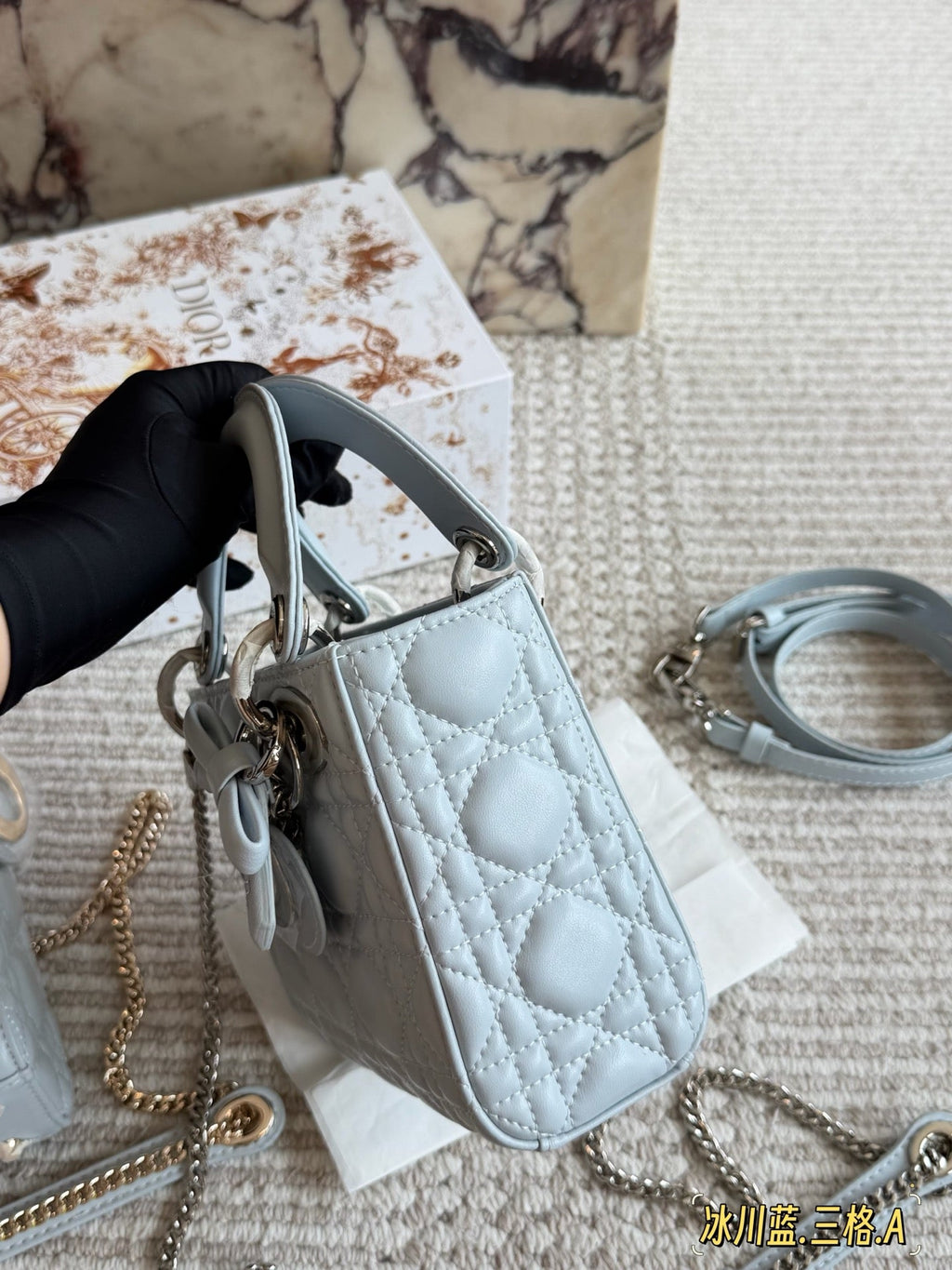 Blue Bag for Women 17cm DEM307