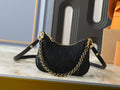 Black/Gold Crossbody Bag for Women 19x13x8cm LEM465