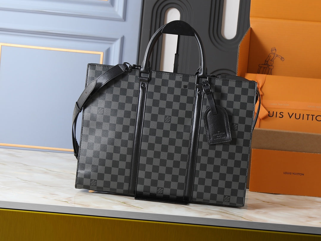 Black/Brown Bag for Women 31*39*8.5cm LEM330