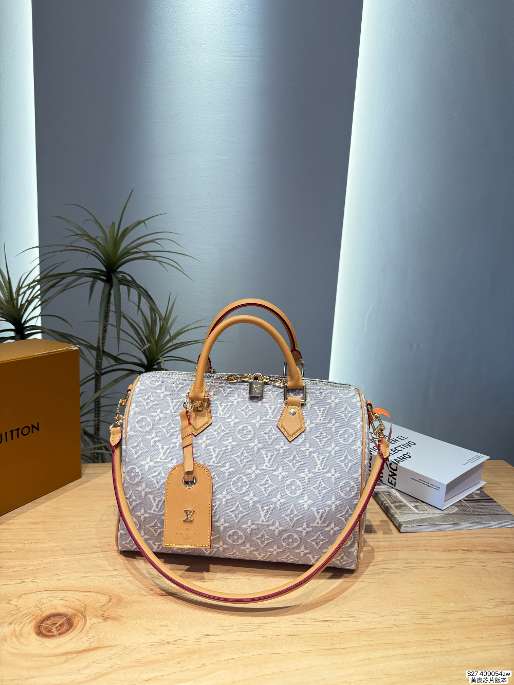 Gray/Silver Handbag for Women 30x21x17cm LEM483