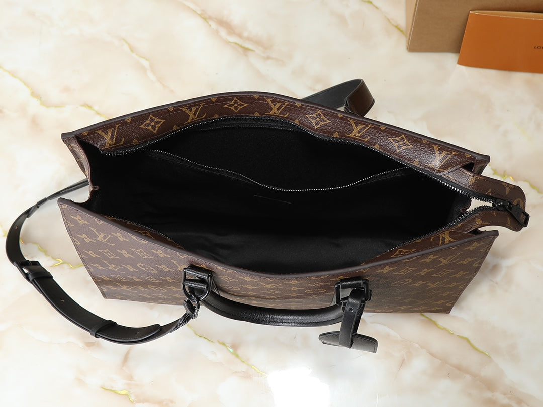 Black/Brown Bag for Women 31*39*8.5cm LEM330